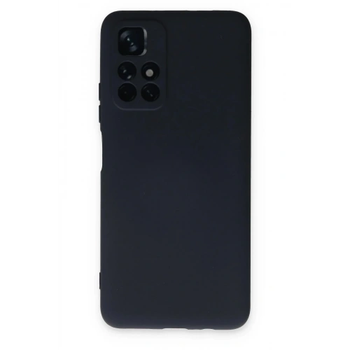 Mey İthalat®   Redmi Note 11T Kılıf Nano içi Kadife Silikon - Lacivert