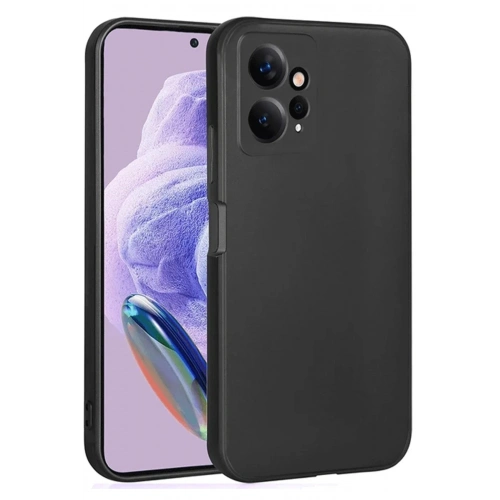 Mey İthalat®   Redmi Note 12 4G Kılıf First Silikon - Siyah