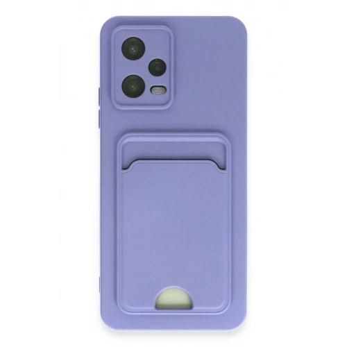 Mey İthalat®   Redmi Note 12 4G Kılıf Kelvin Kartvizitli Silikon - Lila