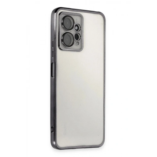 Mey İthalat®   Redmi Note 12 4G Kılıf  Lensli Silikon - Siyah