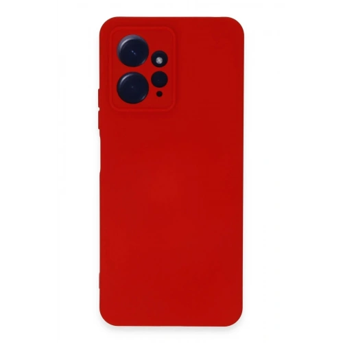 Mey İthalat®   Redmi Note 12 4G Kılıf Nano içi Kadife Silikon - Kırmızı