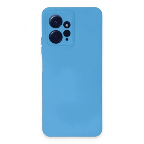 Mey İthalat®   Redmi Note 12 4G Kılıf Nano içi Kadife Silikon - Mavi