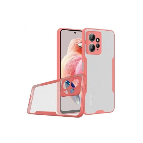 Mey İthalat®   Redmi Note 12 4G Kılıf Platin Silikon - Pembe