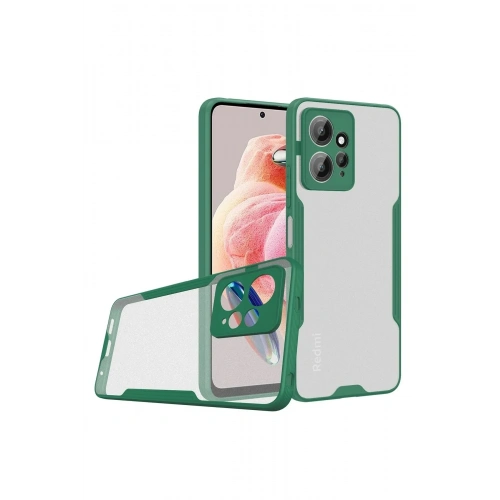 Mey İthalat®   Redmi Note 12 4G Kılıf Platin Silikon - Yeşil