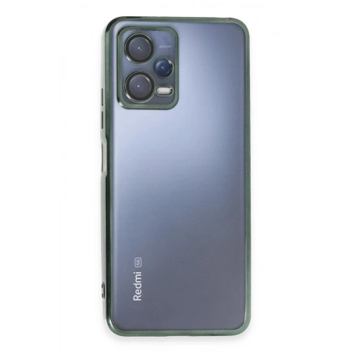 Mey İthalat®   Redmi Note 12 5G Kılıf  Lensli Silikon - Yeşil