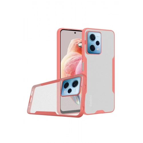 Mey İthalat®   Redmi Note 12 5G Kılıf Platin Silikon - Pembe