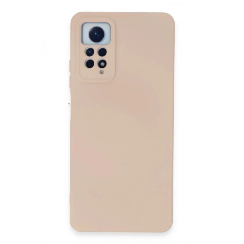 Mey İthalat®   Redmi Note 12 Pro 4G Kılıf Nano içi Kadife Silikon - Pudra