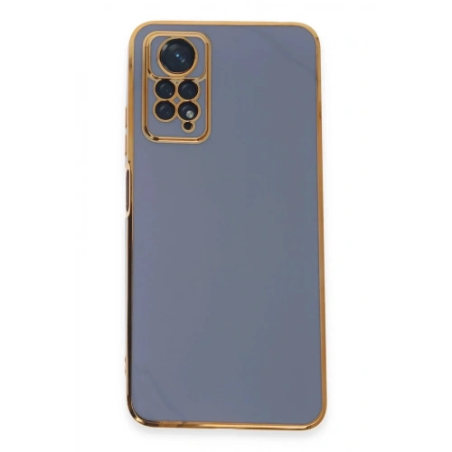 Mey İthalat®   Redmi Note 12 Pro 4G Kılıf Volet Silikon - Mavi