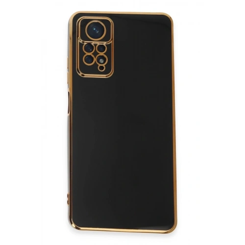 Mey İthalat®   Redmi Note 12 Pro 4G Kılıf Volet Silikon - Siyah