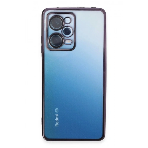 Mey İthalat®   Redmi Note 12 Pro 5G Kılıf  Lensli Silikon - Mor