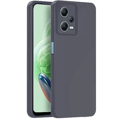 Mey İthalat®   Redmi Note 12 Pro 5G Kılıf Nano içi Kadife Silikon - Gri