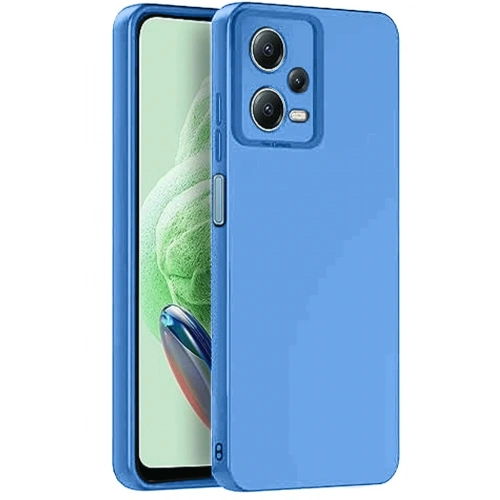 Mey İthalat®   Redmi Note 12 Pro 5G Kılıf Nano içi Kadife Silikon - Mavi