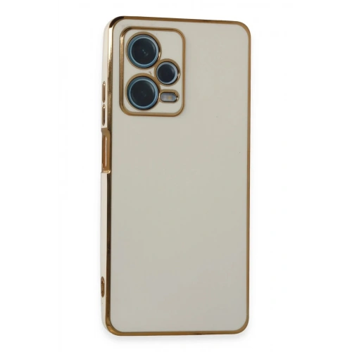 Mey İthalat®   Redmi Note 12 Pro Plus Kılıf Volet Silikon - Beyaz