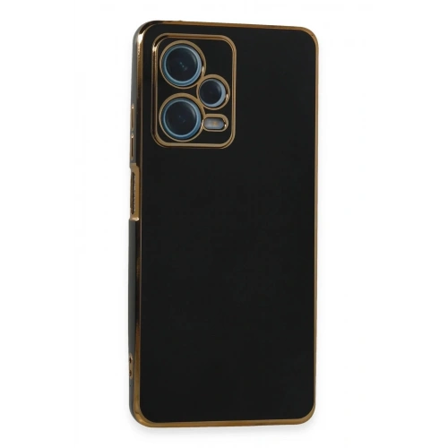 Mey İthalat®   Redmi Note 12 Pro Plus Kılıf Volet Silikon - Siyah