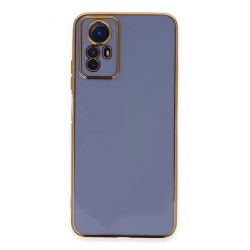 Mey İthalat®   Redmi Note 12S Kılıf Volet Silikon - Mavi
