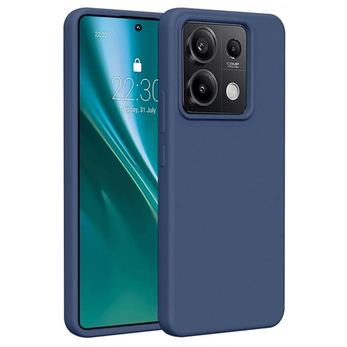 Mey İthalat®   Redmi Note 13 4G Kılıf First Silikon - Lacivert