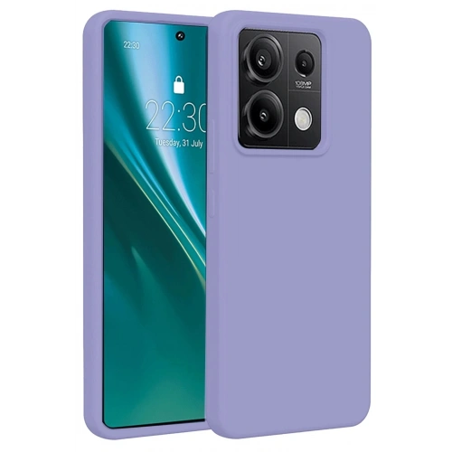 Mey İthalat®   Redmi Note 13 4G Kılıf First Silikon - Lila