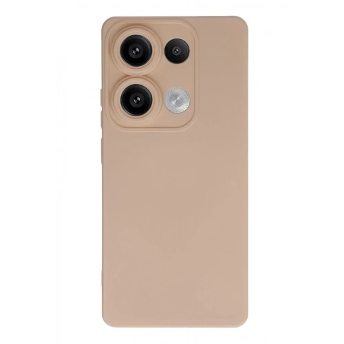 Mey İthalat®   Redmi Note 13 4G Kılıf Nano içi Kadife Silikon - Pudra