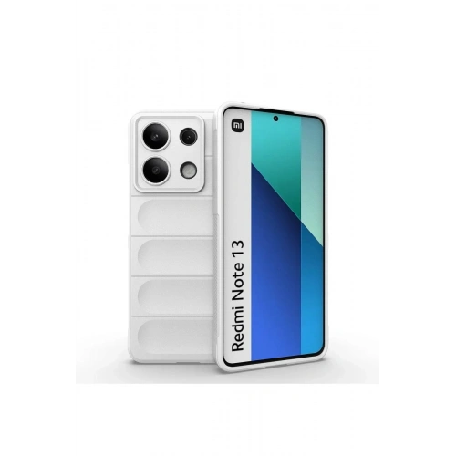 Mey İthalat®   Redmi Note 13 4G Kılıf Optimum Silikon - Krem