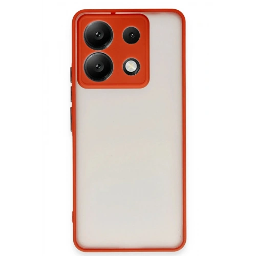 Mey İthalat®   Redmi Note 13 5G Kılıf Montreal Silikon Kapak - Kırmızı