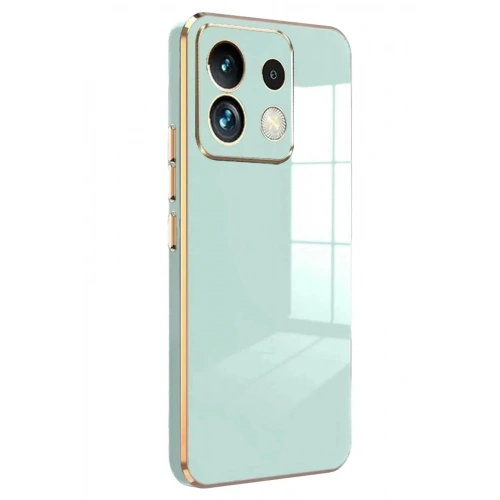 Mey İthalat®   Redmi Note 13 5G Kılıf Volet Silikon - Açık Yeşil