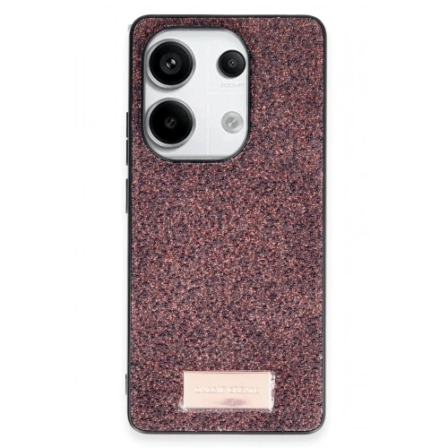 Mey İthalat®   Redmi Note 13 Pro 4G Bright Simli Kapak - Derin Mor