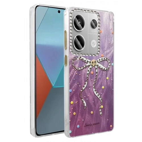 Mey İthalat®   Redmi Note 13 Pro 4G Kılıf Blade Aynalı Desenli Kapak - Desen 1