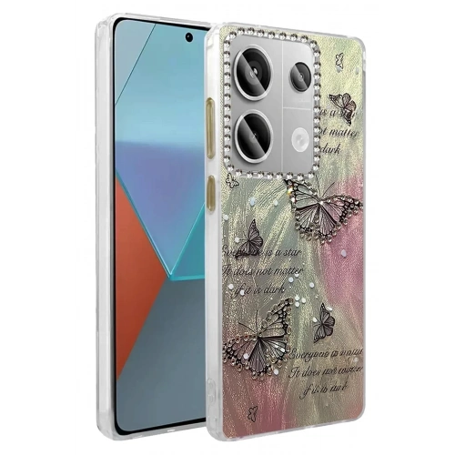 Mey İthalat®   Redmi Note 13 Pro 4G Kılıf Blade Aynalı Desenli Kapak - Desen 6