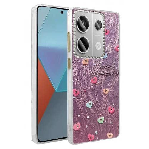 Mey İthalat®   Redmi Note 13 Pro 4G Kılıf Blade Aynalı Desenli Kapak - Desen 8