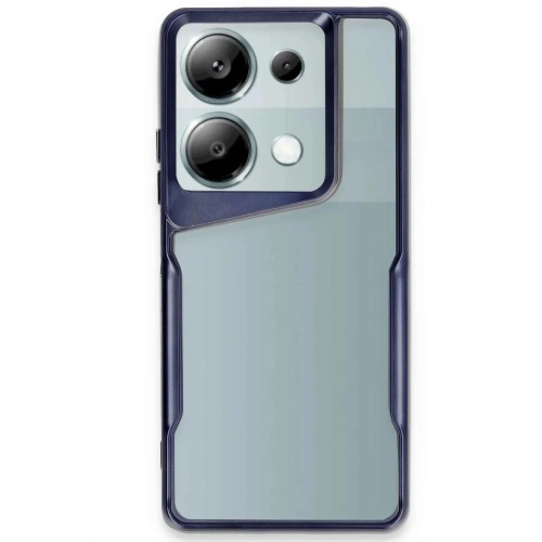 Mey İthalat®   Redmi Note 13 Pro 4G Kılıf Boyi Silikon Kapak - Lacivert
