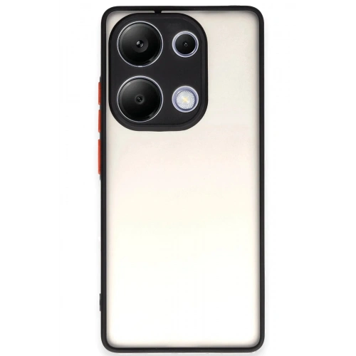 Mey İthalat®   Redmi Note 13 Pro 4G Kılıf Montreal Silikon Kapak - Siyah