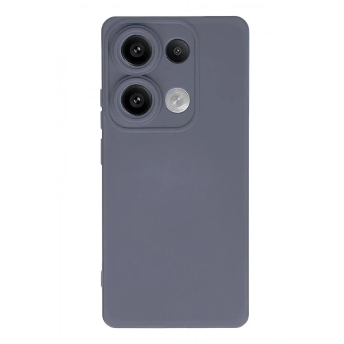 Mey İthalat®   Redmi Note 13 Pro 4G Kılıf Nano içi Kadife Silikon - Gri