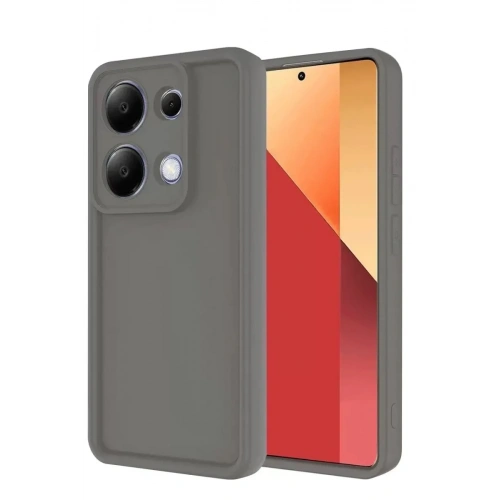 Mey İthalat®   Redmi Note 13 Pro 4G Kılıf Viera Silikon - Gri
