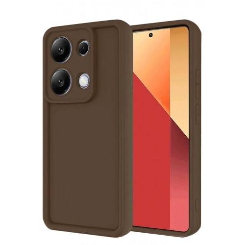 Mey İthalat®   Redmi Note 13 Pro 4G Kılıf Viera Silikon - Kahverengi