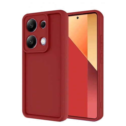 Mey İthalat®   Redmi Note 13 Pro 4G Kılıf Viera Silikon - Kırmızı