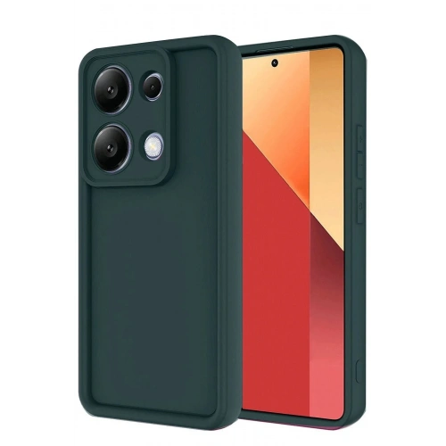 Mey İthalat®   Redmi Note 13 Pro 4G Kılıf Viera Silikon - Koyu Yeşil