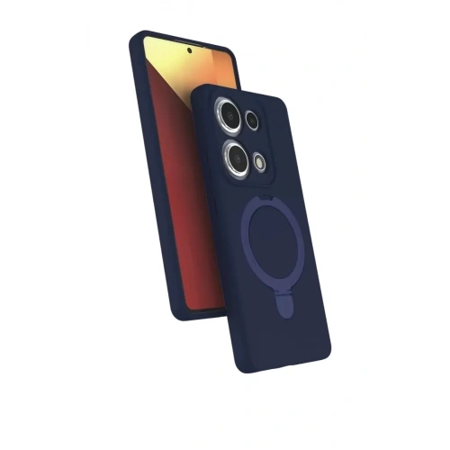 Mey İthalat®   Redmi Note 13 Pro 4G Regal Magsafe Standlı Kapak - Lacivert