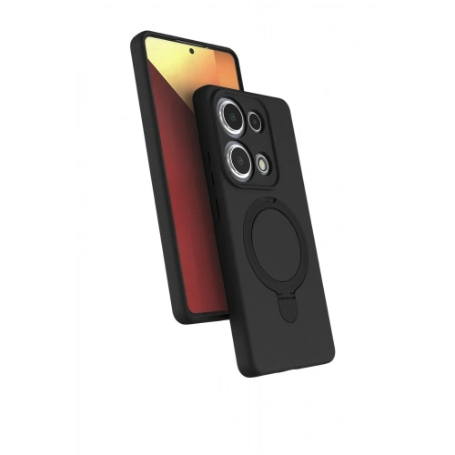Mey İthalat®   Redmi Note 13 Pro 4G Regal Magsafe Standlı Kapak - Siyah