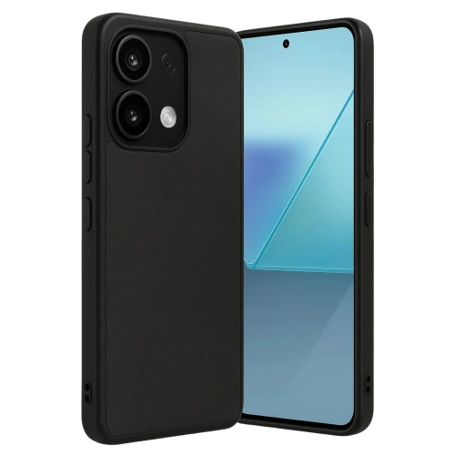 Mey İthalat®   Redmi Note 13 Pro 5G Kılıf Aras Deri Kapak - Siyah