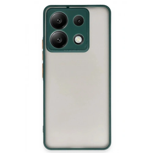 Mey İthalat®   Redmi Note 13 Pro 5G Kılıf Montreal Silikon Kapak - Yeşil