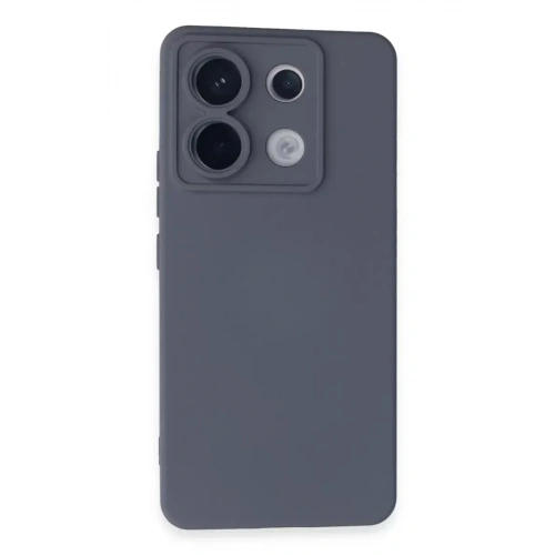 Mey İthalat®   Redmi Note 13 Pro 5G Kılıf Nano içi Kadife Silikon - Gri