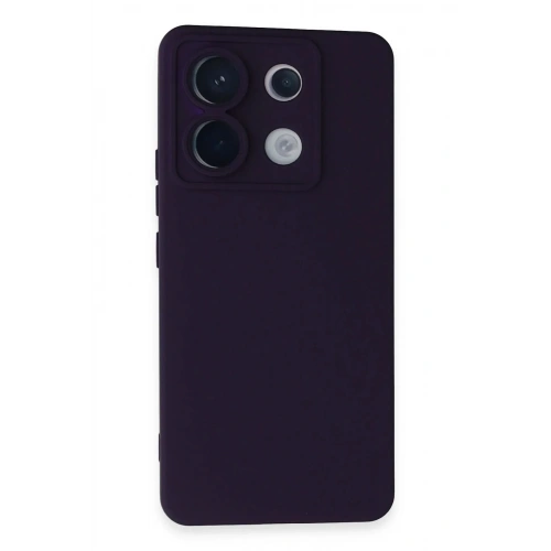 Mey İthalat®   Redmi Note 13 Pro 5G Kılıf Nano içi Kadife Silikon - Mor