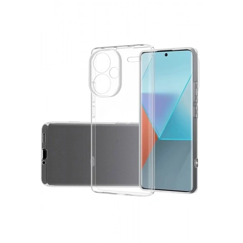 Mey İthalat®   Redmi Note 13 Pro Plus Kılıf Lüx Şeffaf Silikon