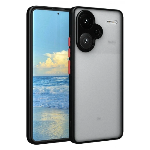 Mey İthalat®   Redmi Note 13 Pro Plus Kılıf Montreal Silikon Kapak - Siyah