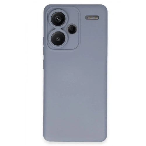 Mey İthalat®   Redmi Note 13 Pro Plus Kılıf Nano içi Kadife Silikon - Gri