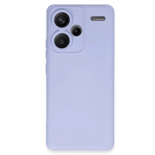 Mey İthalat®   Redmi Note 13 Pro Plus Kılıf Nano içi Kadife Silikon - Lila