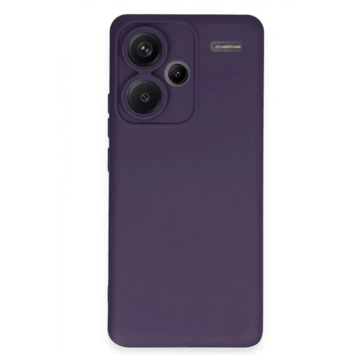 Mey İthalat®   Redmi Note 13 Pro Plus Kılıf Nano içi Kadife Silikon - Mor