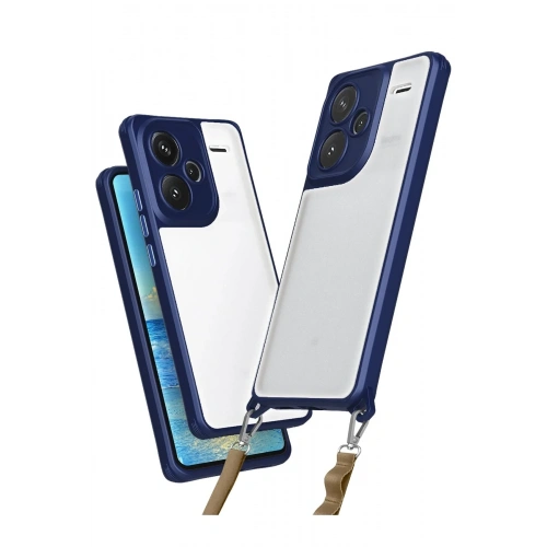 Mey İthalat®   Redmi Note 13 Pro Plus Kılıf Penta Silikon Kılıf - Lacivert