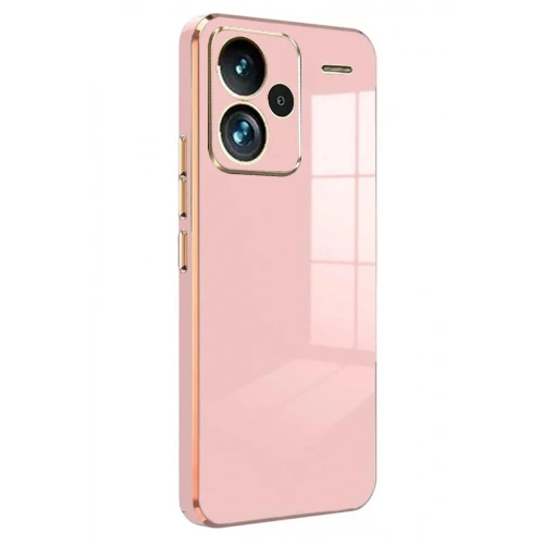 Mey İthalat®   Redmi Note 13 Pro Plus Kılıf Volet Silikon - Pembe