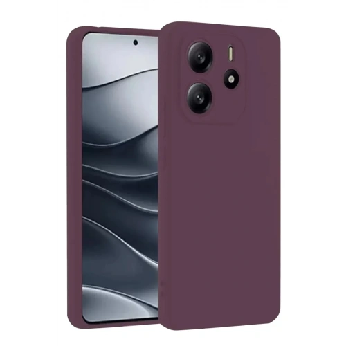 Mey İthalat®   Redmi Note 14 4G Kılıf First Silikon - Mürdüm
